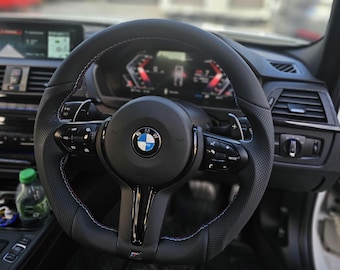 BMW Flat Bottom Steering Wheel,PreforatedLeather, High Quality