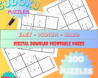Sudoku Easy - Collection of 300 Puzzles