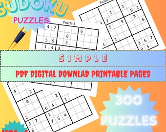 Sudoku Simple - Collection of 300 Puzzles