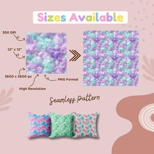 Cotton Candy Seamless Pattern, Pastel Texture Digital Paper, Pastel ...