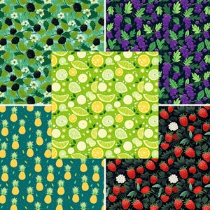 FRUIT & BERRIES Seamless Digital Paper, 150 Seamless Pattern, Repeat Pattern, Commercial Use, Seamless fruit pattern, Vector illustration  ArtOnFleek