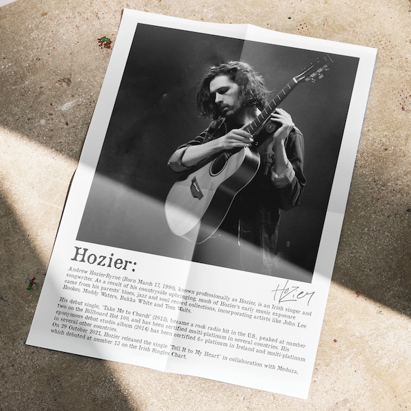 Hozier Poster Etsy