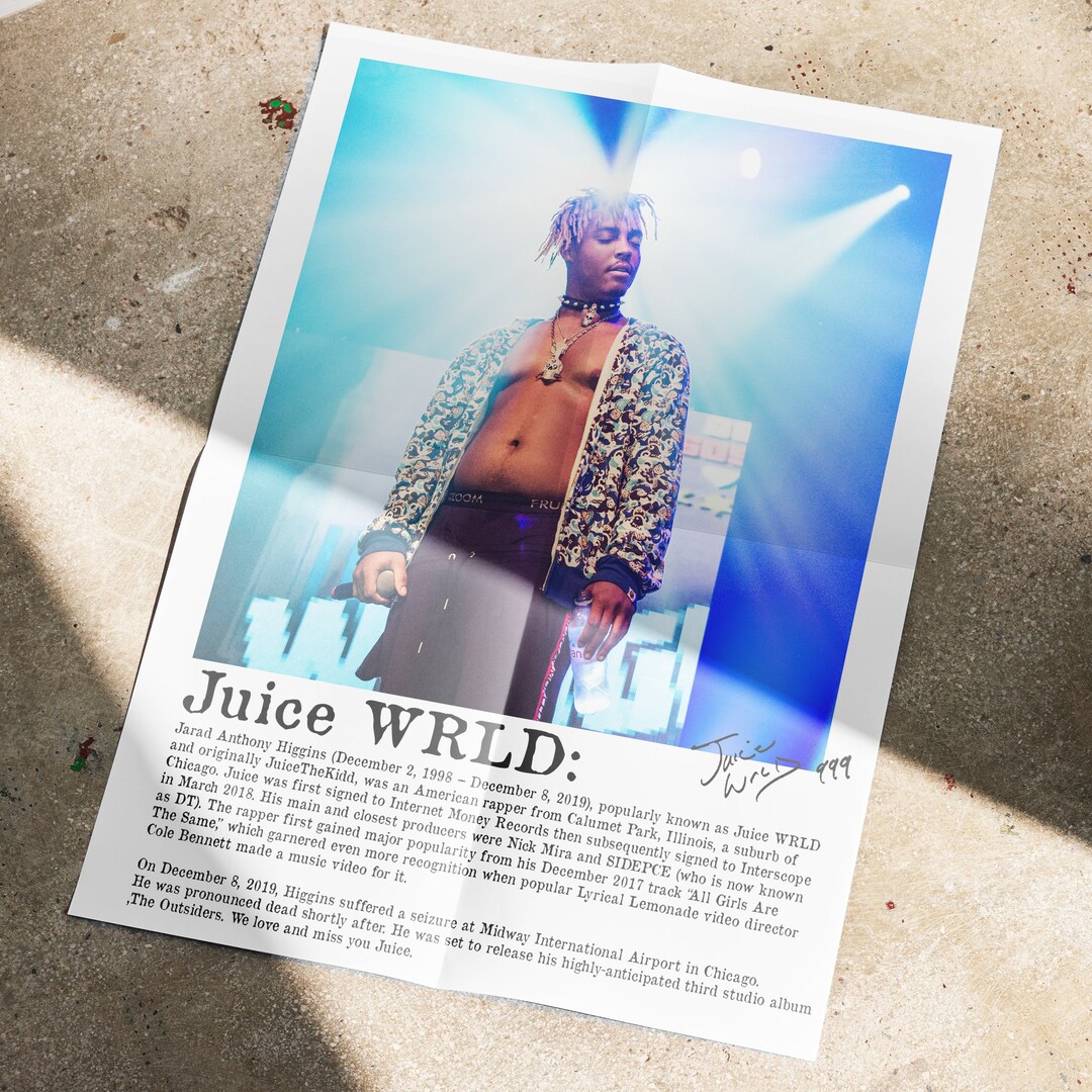 Juice WRLD Album Cover Poster Digital Download Juice WRLD Poster, Rap