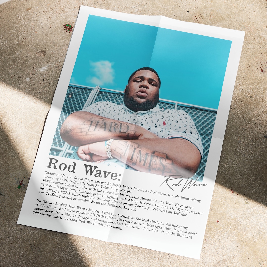 Rod Wave Album Cover Poster Digital Download Rod Wave Poster, Rod Wave