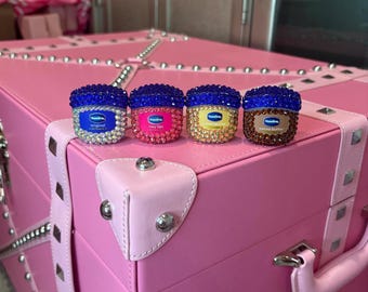 Bedazzled Mini Vaseline Glas - Strass Kleine Vaseline Haut Feuchtigkeitscreme