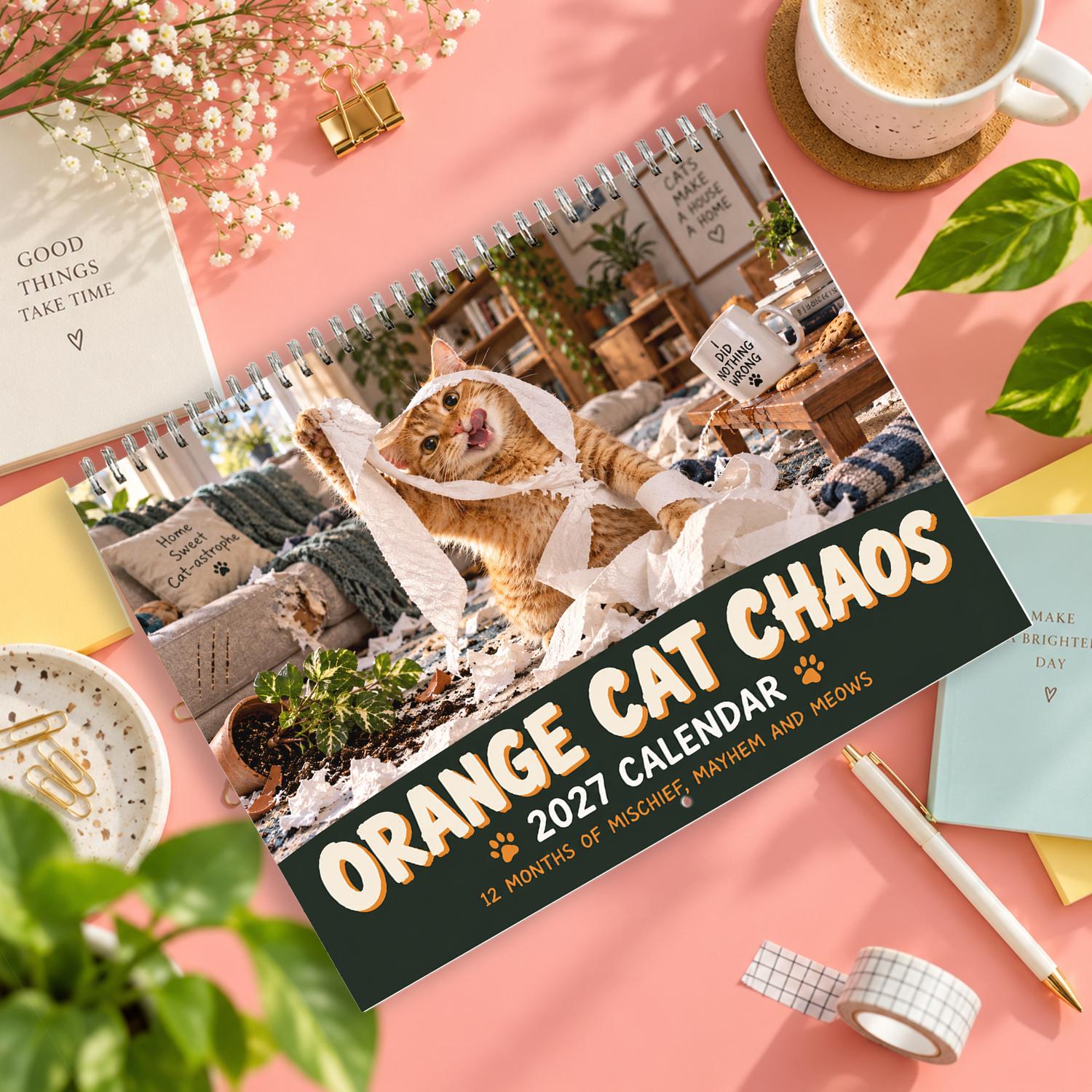 Paw Print Cat Calendar - Etsy