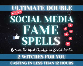 Double SOCIAL MEDIA FAME Spell | Manifest Social Media Fame | Popular Influencer Spell | Gain Followers | Instragram, TikTok, Youtube, Tweet