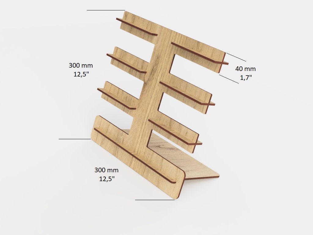 Bracelet Rack Laser Cut File • Bracelet Stand SVG • Bracelet Display ...