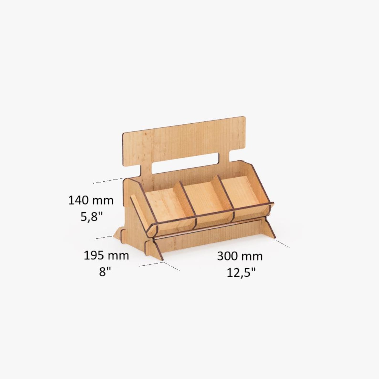 Laser Cut Retail Market Display Stand 3 Sizes With Logo: Digital ...