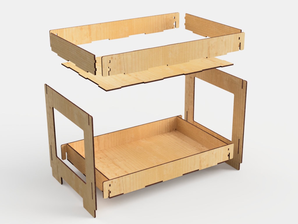 Trade Rack Graphics Retail Display Stand Laser Cut Template 2 Sizes | 3 Tier Shelves ...