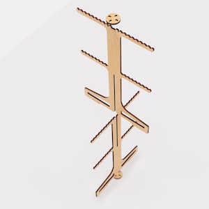 Retail Keychains Stands Round Retail Stand for Keychains Laser Cut 2 Sizes • Jewelry Display ...