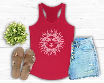 Sonne , Tank Top , Plus Größe Kleidung , Frau Tank Tops , Geschenk für Frau, Yoga Tank Tops , Yoga