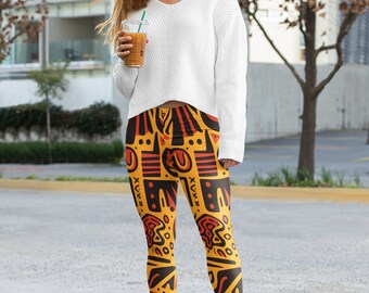 Bellezza dell'Africa, leggings da donna, regalo per donna, leggings, regalo per lei, sport, fitness, San Valentino