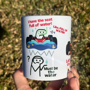 Charles Leclerc Funny Mug – "I Have the Seat Full of Water" & "Words of Wisdom" – F1 Viral Audio Cup, Formula 1 Gift - F1 Lover Gift-Leclerc image 2