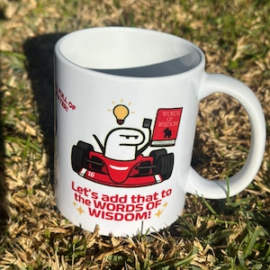 Charles Leclerc Funny Mug – "I Have the Seat Full of Water" & "Words of Wisdom" – F1 Viral Audio Cup, Formula 1 Gift - F1 Lover Gift-Leclerc image 9
