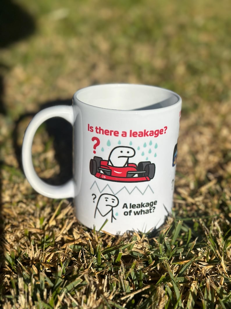 Charles Leclerc Funny Mug – "I Have the Seat Full of Water" & "Words of Wisdom" – F1 Viral Audio Cup, Formula 1 Gift - F1 Lover Gift-Leclerc image 8
