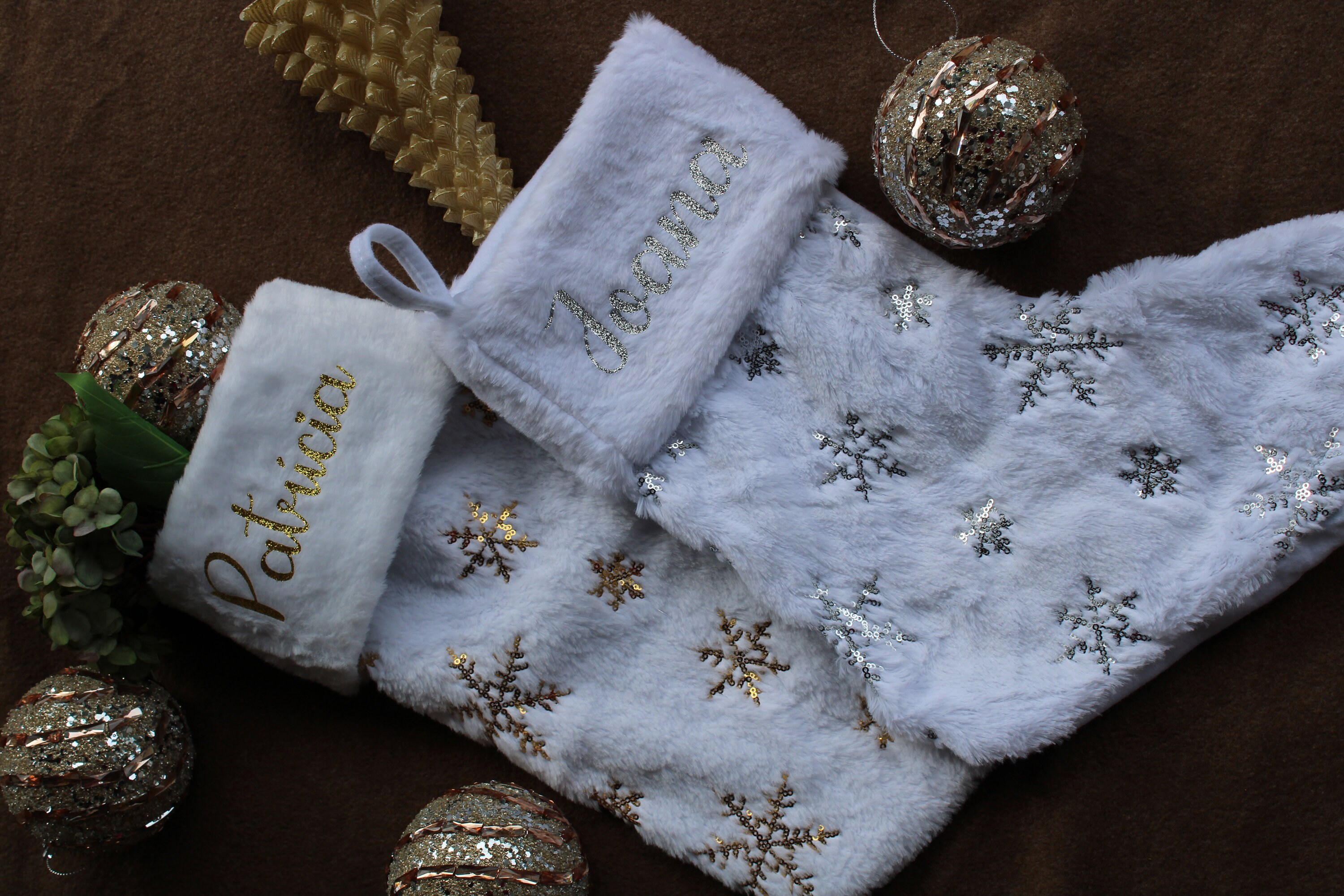 Calze Natalizie Personalizzate In Argento Santa Deluxe - Foto 5