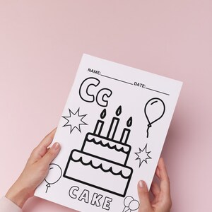 Printable Coloring Book Pages: Fun & Relaxing Alphabet Letter C Design for Kids