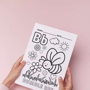 Printable Coloring Book Pages: Fun & Relaxing Alphabet Letter B Design for Kids