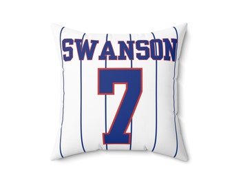 Dansby Swanson Chicago Cubs MLB Baseball 16x16 Throw Pillow