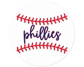 Philadelphia Phillies MLB Baseball Round Ball Sticker