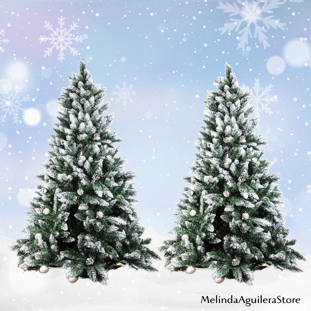 Extra Large Artificial Christmas Tree 7 Feet With a Metal Etsy