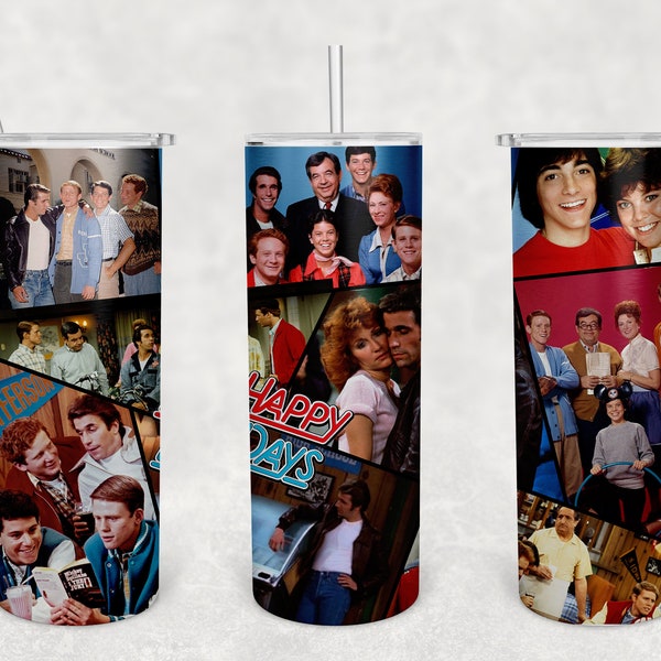 Happy Days 20oz Tumbler Wraps