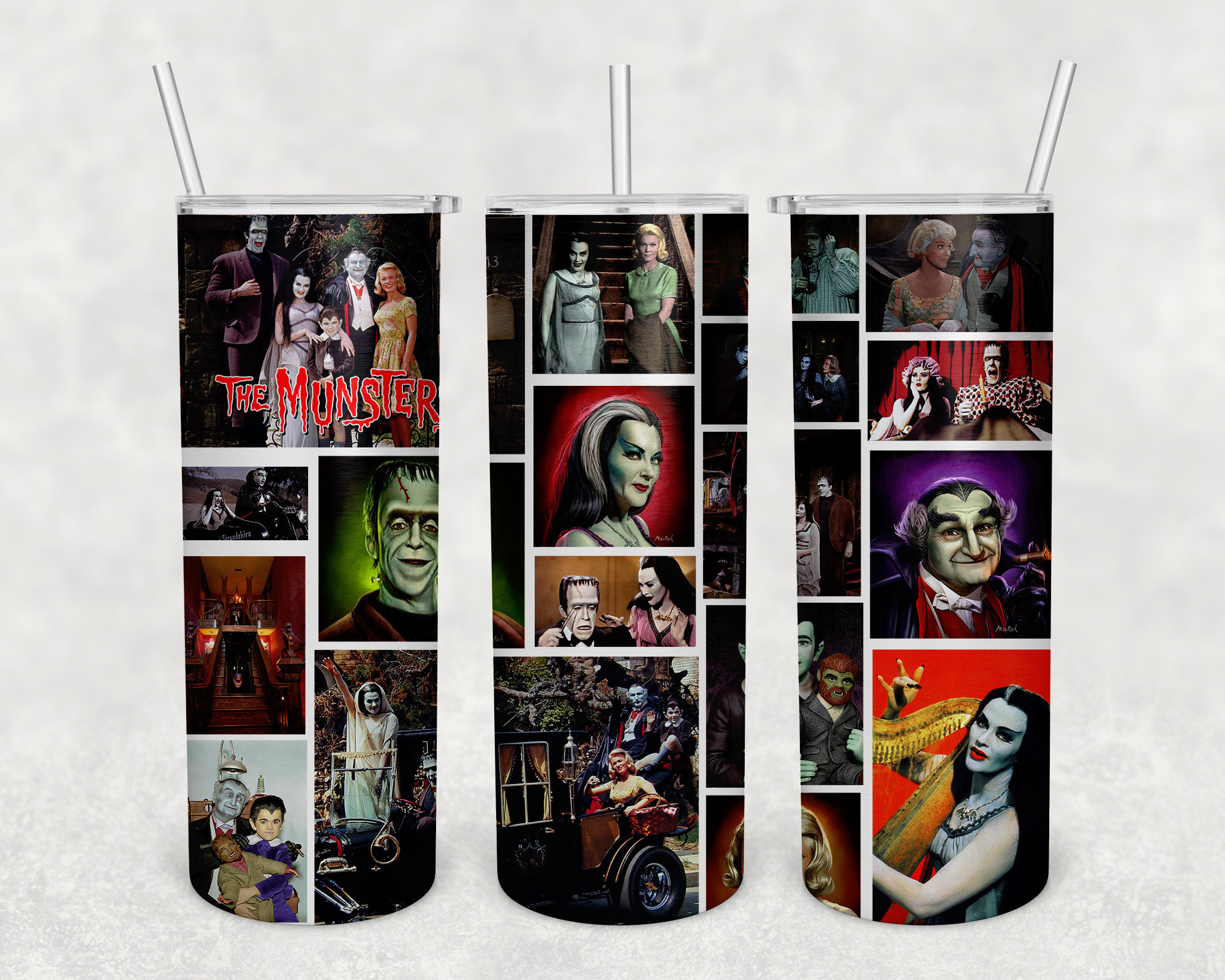 The Munsters 2-20oz Tumbler Wraps