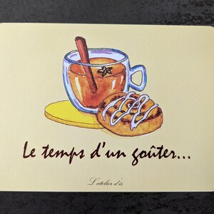 Carte Le temps d'un goûter