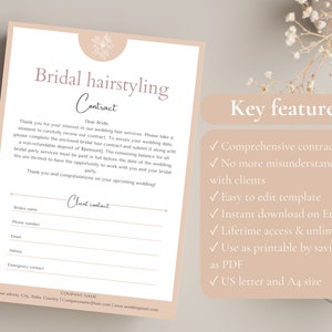 key features bridal contract