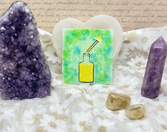 Liquid Sunshine Waterproof Sticker | Positive Energy Potion Decal