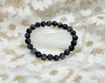 Larvikite Crystal Bracelet Intuition & Grounding | 8mm Beaded Healing Bracelet