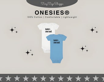Daddy's Little Dude Onesie® - Boy Baby Clothes - Baby Shower Gift -  Boy Infant One-Piece - Baby Fun