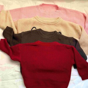 Baby name sweater, Personalized, hand embroidered toddler and child sweater