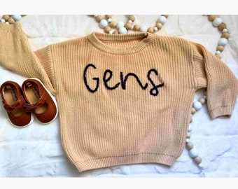 LOCAL PICK UP - School Spirit Toddler/Baby Sweaters - Hand Embroidered - Baby Gift