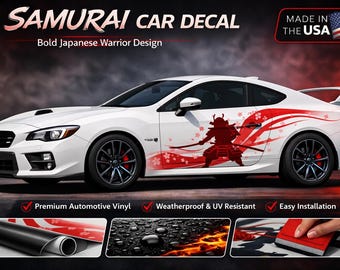 サムライカーラップ、日本のアニメ車両ビニールステッカー - Etsy 日本