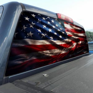 Amerikanische Flagge LKW Fenster Aufkleber: USA Aufkleber für die Heckscheibe