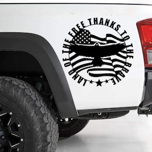 Eagle and American Flag Stickers Patriotic Vinyl Decal for Any Trucks, SUV&#39;s, Wall