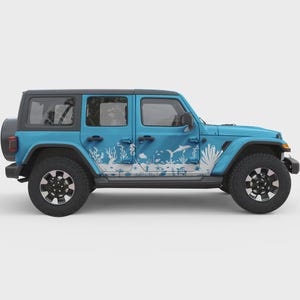 Underwater Ocean Adventure Vinyl Car Decal: Universal SUV Side Wrap
