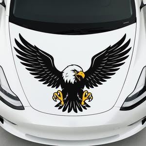 Bald Eagle Claw or Wing Vinyl Decal – Patriotic Car Hood or Side Graphic Sticker