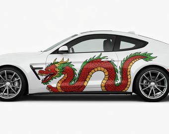 Adesivo Auto JDM Tribal Dragon, INDIGOS UG, Pellicola Tedesca, Dimensioni 88x111 Mm, Colore Argento, Resistente Ai Raggi UV E Autolavaggio