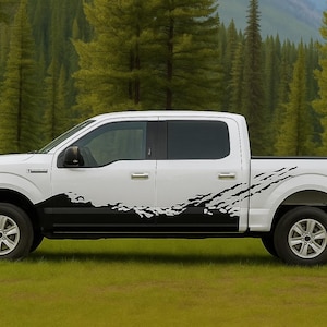 Off-Road Splash Side Decal for Truck – Universal Mud Graphic Wrap for Pickup