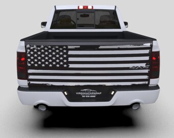 GRITKULTURE Distressed American Flag Vinyl Decal 2 Pack – For Trucks, Cars, Windows, USA Flag Sticker - View #6