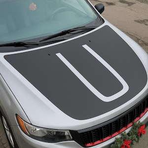 Fits 2011-2020 Jeep Grand Cherokee hood stripe vinyl graphics - Trailhawk style