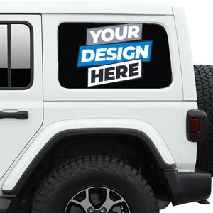 Custom Design Side Window Decal Fits 2&4 Door Jeep Wranglers 2007 - Present