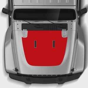 Solid Hood graphics Decal fits for Jeep Wrangler JL 2018-2024