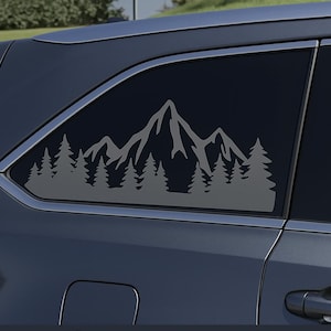 Calcomanía de montaña para ventanas laterales traseras de Toyota Highlander 2014-2019