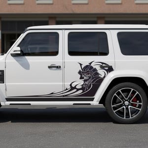 Kabuto Skull Autoaufkleber - Gothic Side Wrap Grafik für LKW & Geländewagen