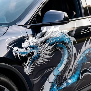 Japanese Dragon Side Decal  – Aggressive JDM Style Car Wrap