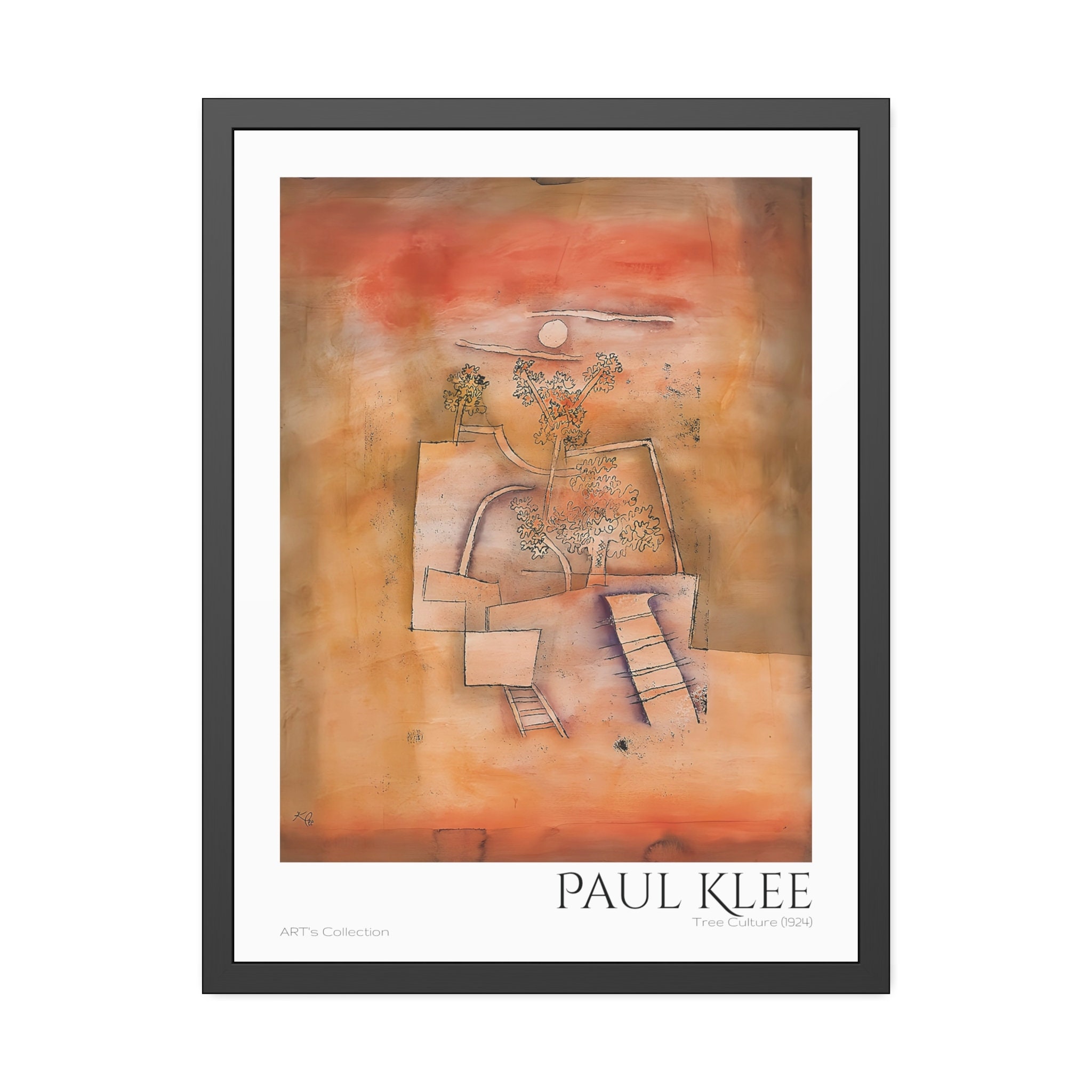 Tree Culture (1924) by Paul Klee / Art's Collection Series Framed